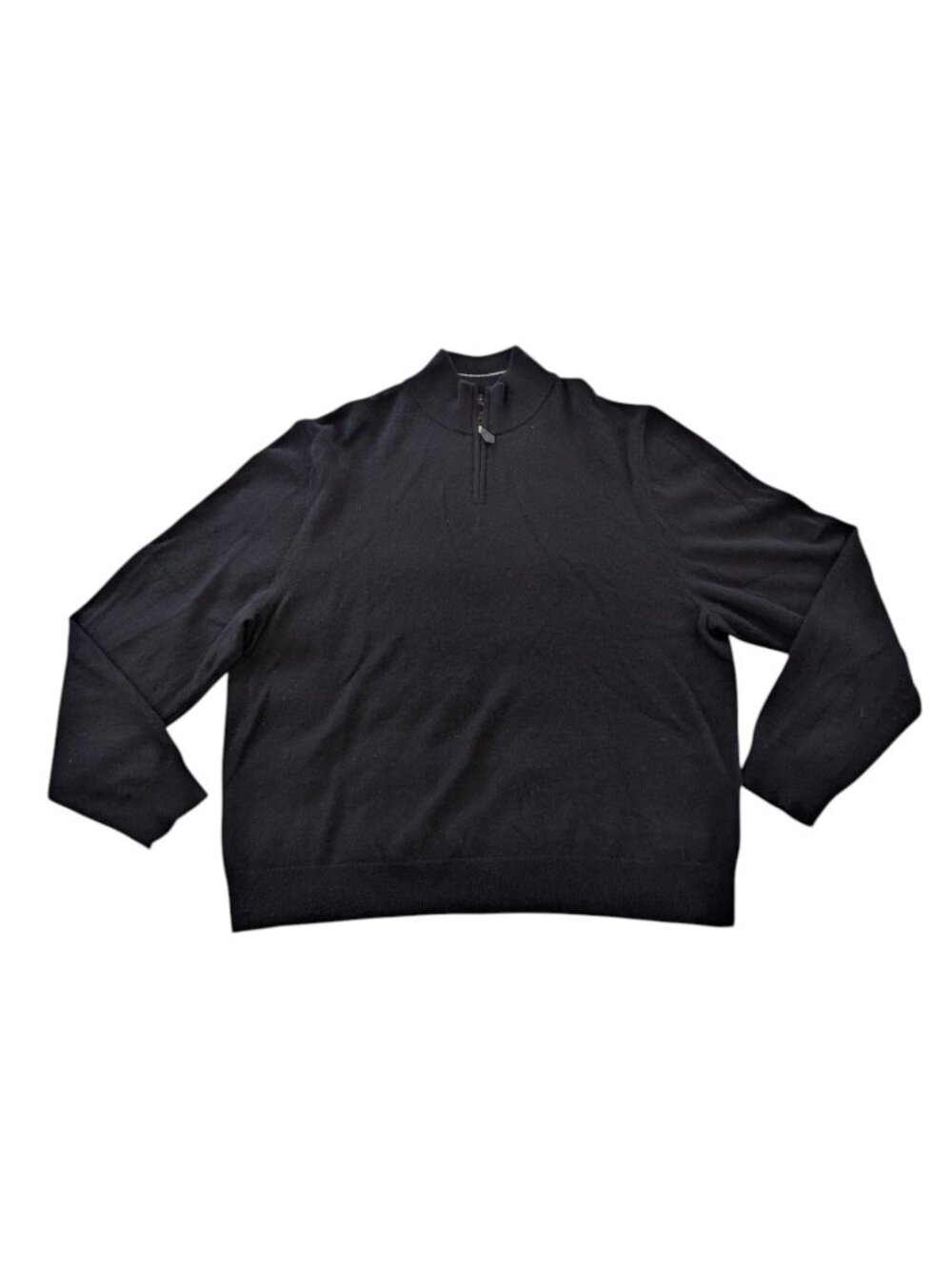 Bloomingdales The Mens Store Sweater Mens XXL 100% Cashmere Black Pullover 2XL